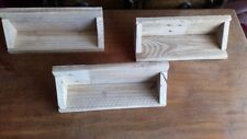 Rustic wooden shelf for sale  YORK