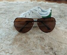 Usado, Óculos de sol aviador Mont Blanc masculino feito na Itália marrom dourado comprar usado  Enviando para Brazil