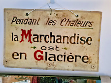 Ancienne plaque etiquette d'occasion Ancienne plaque etiquette d'occasion  Gisors