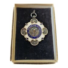 Medalha esportiva de prata da Associação Atlética Judaica do Reino Unido 1927 100 jardas abaixo de 19 1º comprar usado  Enviando para Brazil