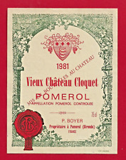 Etiquette bordeaux pomerol d'occasion  Albertville
