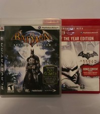 Lote Batman Arkham Asylum & City PS3 CIB PlayStation completo  comprar usado  Enviando para Brazil