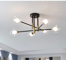 6light glass chandelier for sale  Clinton