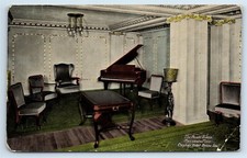 Cartão postal sala de música, piso mezanino, Owyhee Hotel, Boise, Idaho H173 comprar usado  Enviando para Brazil