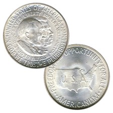 Meio dólar comemorativo 90% prata George Washington Carver 1951-1954 Circ comprar usado  Enviando para Brazil