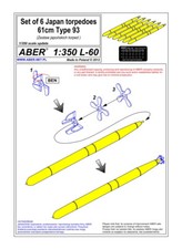 Aber	S 1:350 L-060	 6 Torpilles Japonaises 61cm Type 93. comprar usado  Enviando para Brazil