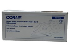 Ferro com cabo retrátil preto Conair Cord-Keeper WCI306RBK - Caixa aberta - Preto comprar usado  Enviando para Brazil