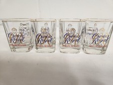 Crown Royal RESERVA ESPECIAL Conjunto de 4 Copos Quadrados com Aro Dourado *RARO* comprar usado  Enviando para Brazil