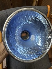 Usado, Abajur de joalheiro antigo abajur refletor vidro acolchoado mercúrio azul 9" raro comprar usado  Enviando para Brazil
