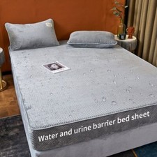 Lençol de cama ajustável de veludo impermeável com elásticos grosso quente comprar usado Lençol de cama ajustável de veludo impermeável com elásticos grosso quente comprar usado  Enviando para Brazil