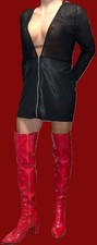 Sexy lederimitat kleid gebraucht kaufen  Jena-Umland