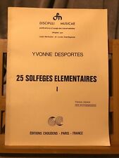 Yvonne desportes solfèges d'occasion  Rennes-