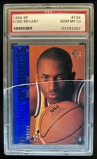 1996-97 SP Kobe Bryant Rookie RC #134 Lakers PSA 10 LAJE RACHADA comprar usado  Enviando para Brazil