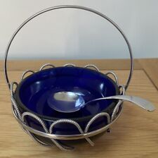 Vintage blue glass for sale  ROMFORD