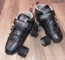 Patins de velocidade Roller Derby STR Seven Quad Deluxe preto adulto tamanho 6 usados 3 vezes comprar usado  Enviando para Brazil