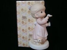 Ornamento de cerâmica colecionável Precious Moments Blowing Bubbles Girl, usado comprar usado  Enviando para Brazil