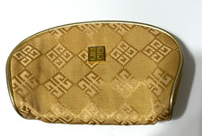 Bolsa de maquiagem cosmética vintage Organza de Givenchy bolsa moeda ouro com logotipo comprar usado  Enviando para Brazil
