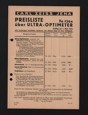 Jena preisliste 1933 gebraucht kaufen  Leipzig