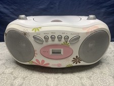 Next Play NPF500B CD Boombox Rádio Branco Rosa Flores Funcionando Sem Antena comprar usado  Enviando para Brazil