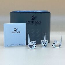 SWAROVSKI Crystal Mice x 3, certificado de cristal incluído, na caixa (V2) CP#8683 comprar usado  Enviando para Brazil