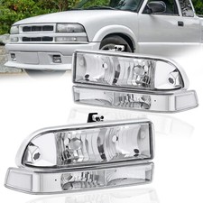 Ajuste para 1998-2004 CHEVY S10/BLAZER conjunto de faróis captadores (2) comprar usado  Enviando para Brazil