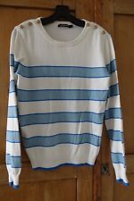 Pull blanc rayures d'occasion  Tours-