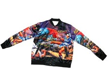 Jaqueta linha giz Street Fighter 2 NES Aop tamanho XL retrô estilo vintage chun li comprar usado  Enviando para Brazil