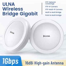 Ponte sem fio ULNA 5.8G 5KM longo alcance CPE Gigabit WiFi ponte externa 16dBi comprar usado  Enviando para Brazil