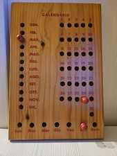 Calendario perpetuo legno usato  Dodici Morelli