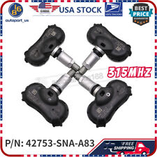 Kit de 4 válvulas sensores de pneu TPMS para 2008-2013 Honda Civic 1.3L 1.8L 2.0L 315MHz comprar usado  Enviando para Brazil