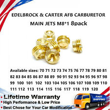 Pacote com 8 jatos principais carburador EDELBROCK & CARTER AFB TAMANHOS .070 THRU .120 comprar usado  Enviando para Brazil
