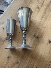 Spanish brass goblets for sale  KIDWELLY