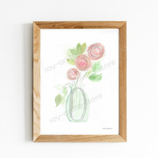 Flower doodle watercolor for sale  Miami