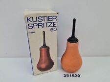 Strzykawka do lewatywy "LEWATYWA 60" pneumant VEB Rubberwerke Berlin oryginalne opakowanie Vintage #251630, używany na sprzedaż  Wysyłka do Poland