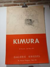 Affiche exposition Paris  Av Matignon 1971: Kuta KIMURA 1917-1987, używany na sprzedaż  Wysyłka do Poland