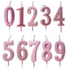 Number candles pink for sale  Shipping to Ireland