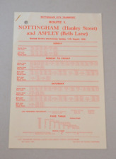 Bus coach timetable for sale  BANBURY