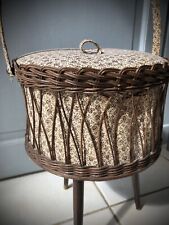 Travailleuse vintage osier d'occasion  Laon
