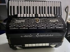 PAOLO  SOPRANI   AKKORDEON   Super  Paolo  120 Bässe  4 - chörig   CASSOTTO   !! comprar usado  Enviando para Brazil