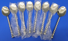 Usado, 8 GS configurações gourmet SILVER TEAR talheres de aço inoxidável torção brilhante 8" colheres de sopa comprar usado  Enviando para Brazil