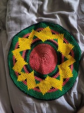 Rainbow beanie knitted for sale  Houston