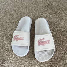 Lacoste white sliders for sale  HELENSBURGH