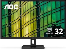 Monitor AOC Q32E2N 32" sem moldura QHD 2560 x 1440, painel IPS, 75Hz, usado comprar usado  Enviando para Brazil