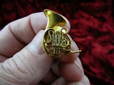 (M-208-A) FRENCH HORN broche tac pin joia placa de ouro 24k chifres Holton Farkas comprar usado  Enviando para Brazil