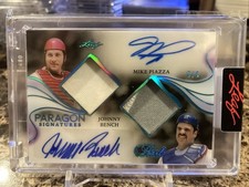 2025 Leaf Pearl Mike Piazza Johnny Bench /5 cartão adesivo autógrafo duplo azul comprar usado  Enviando para Brazil