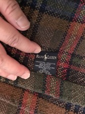 Usado, Cobertor xadrez RALPH LAUREN Edgefield tartan 66”x 90” algodão comprar usado  Enviando para Brazil