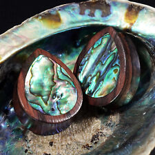 Plugue/medidor de orelha de madeira Sono Teardrop Abalone comprar usado  Enviando para Brazil