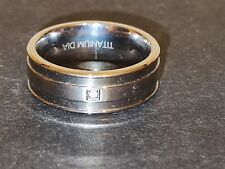 Men titanium diamond for sale  TAMWORTH