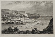 Antique print teignmouth for sale  LISKEARD