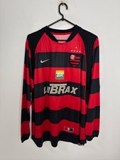 CAMISA NIKE MANGA LONGA FUTEBOL EM CASA #10 FLAMENGO 2004/2006 TAMANHO G ADULTO comprar usado  Enviando para Brazil